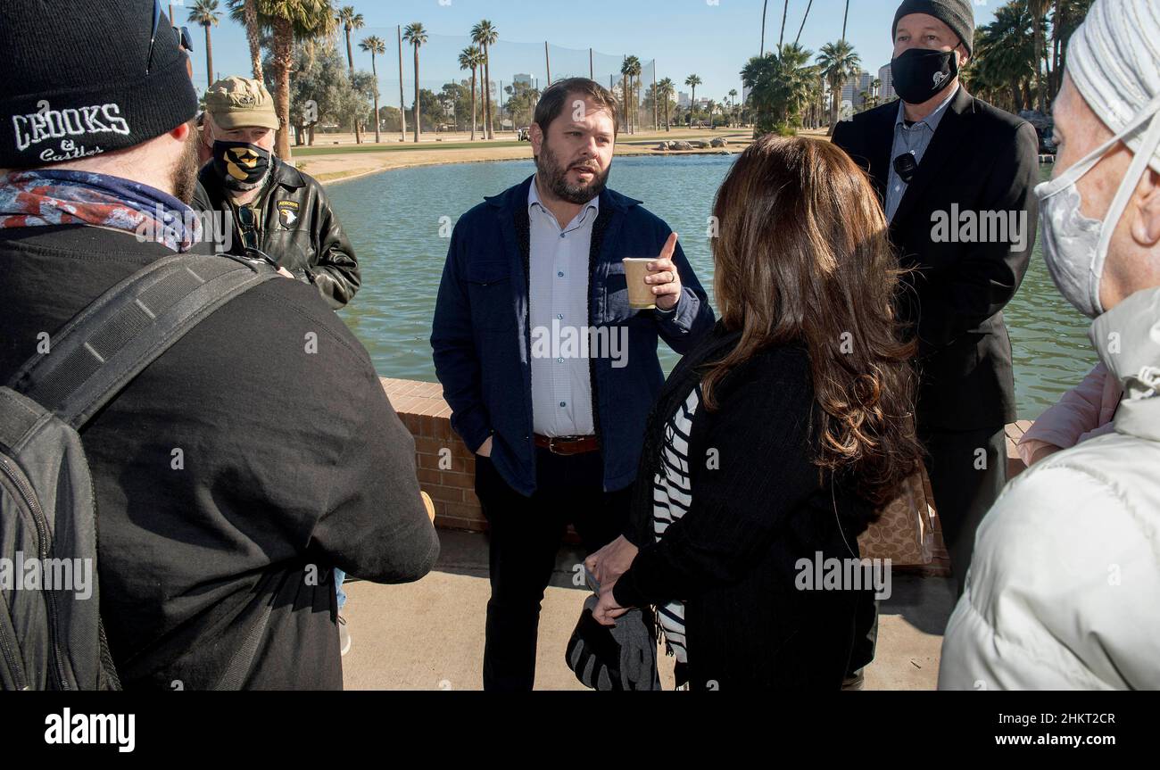Phoenix, Arizona, USA. 05th Feb, 2022. Arizona Congressman RUBEN