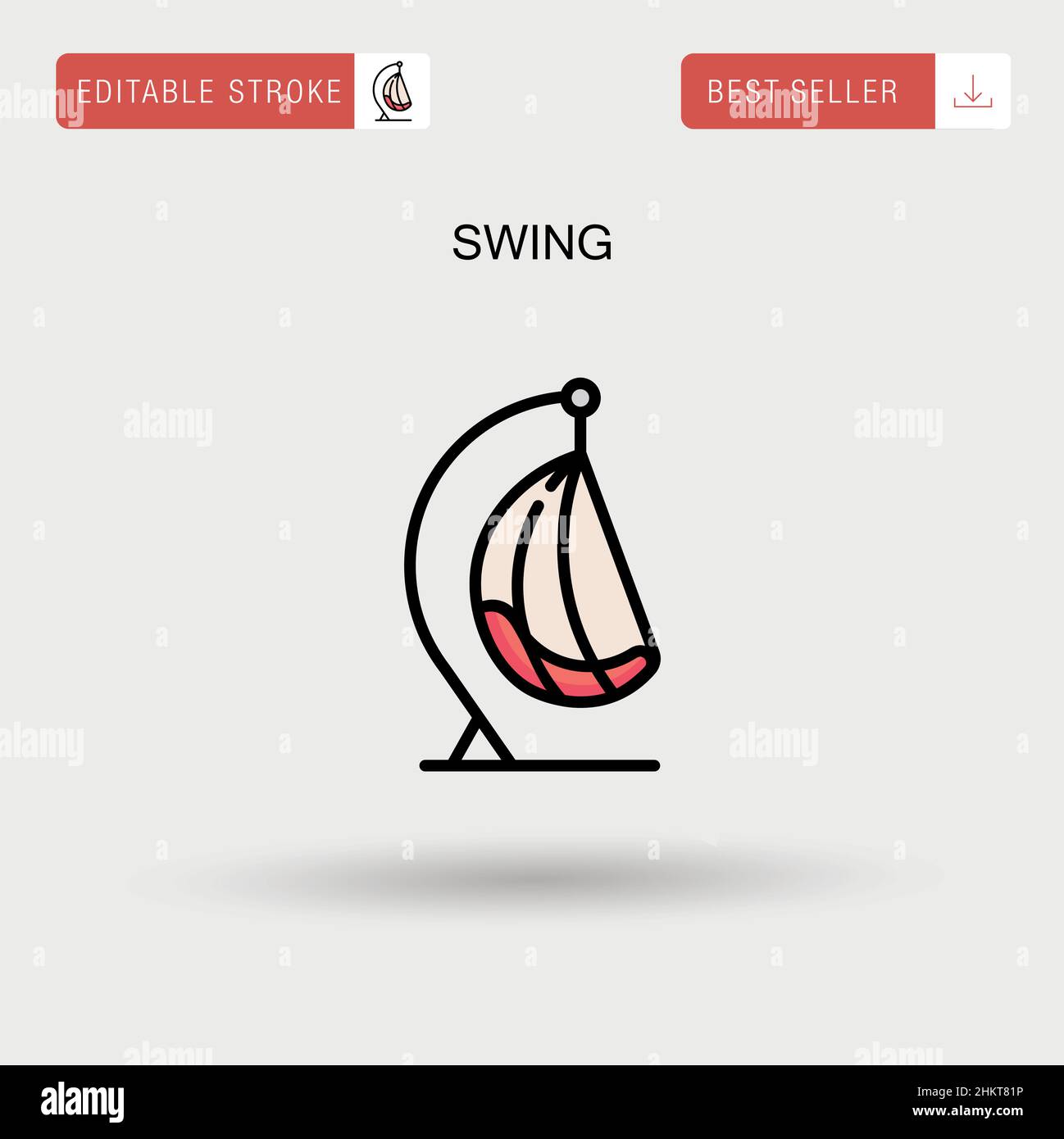 Swing Simple vector icon Stock Vector Image & Art - Alamy