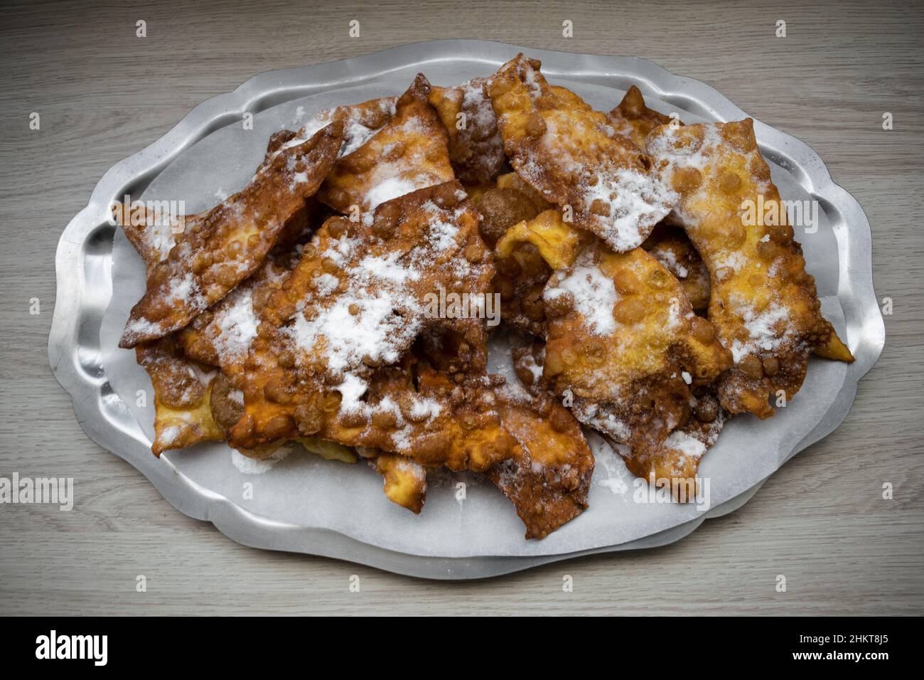 Carnival ears. Delicious typical dessert from Galicia - Spain Stock Photo