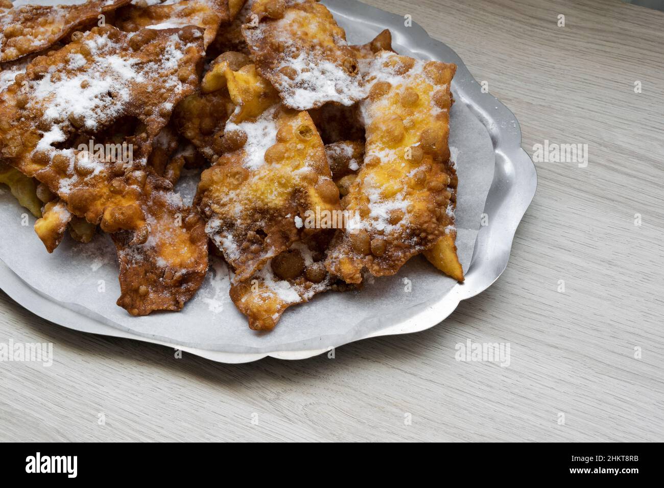 Carnival ears. Typical dessert from Galicia and Leon. Spain Stock Photo