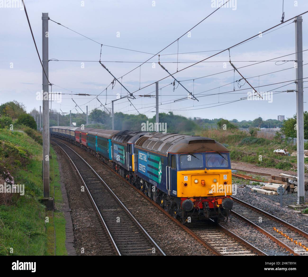 2 direct rail services class 47 diesel locomotives 47828 47813