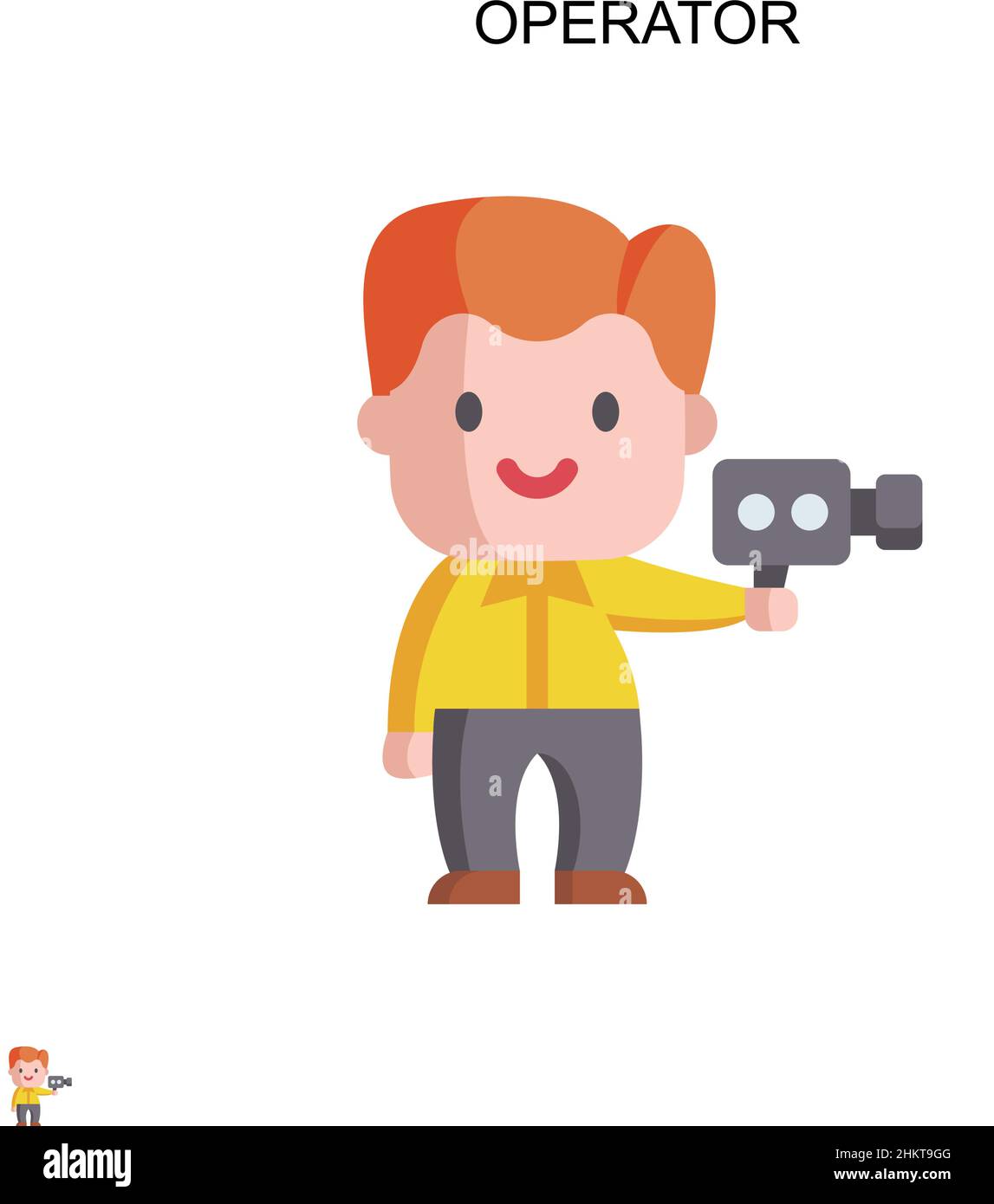 Operator Simple vector icon. Illustration symbol design template for ...