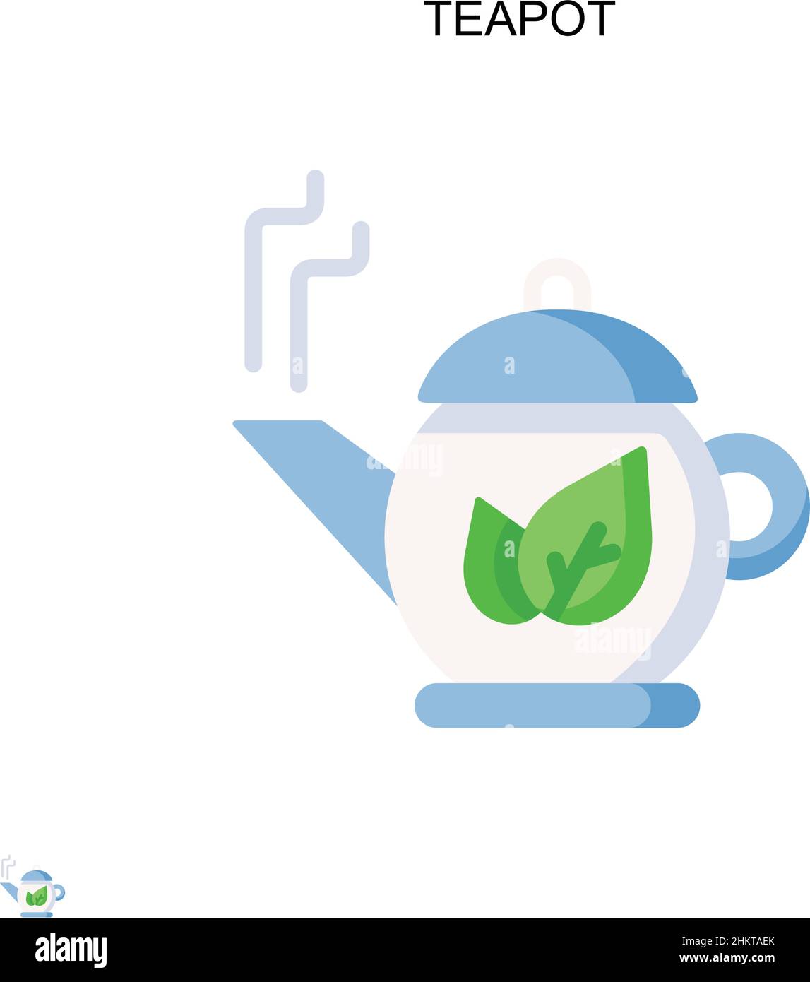 Teapot Simple vector icon. Illustration symbol design template for web ...