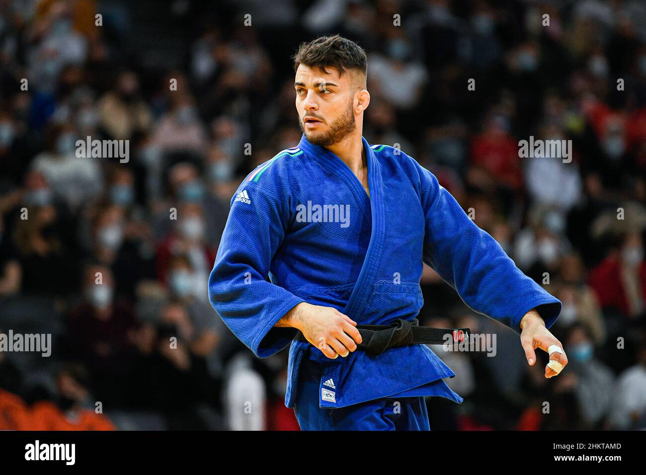 Men's -73 kg, Fabio Basile of Italy competes during the Paris Grand Slam 2022, IJF World Judo Tour on February 5, 2022 at Accor Arena in Paris, France - Photo Victor Joly / DPPI Stock Photo