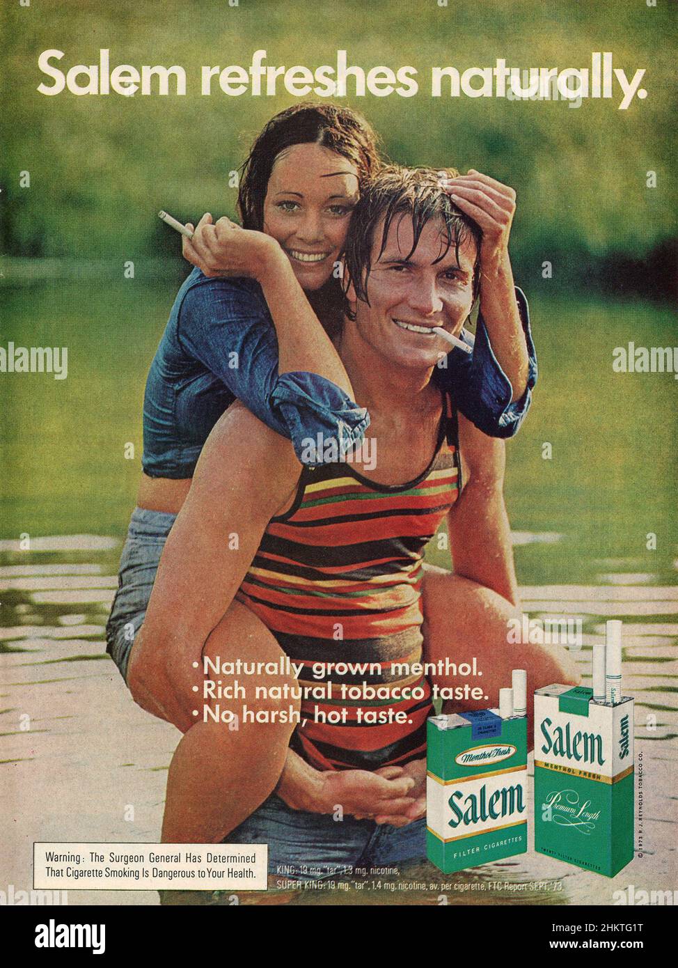 Vintage advert from the 14 January 1974 issue of 'Sports Illustrated' Magazine, USA Stock Photo