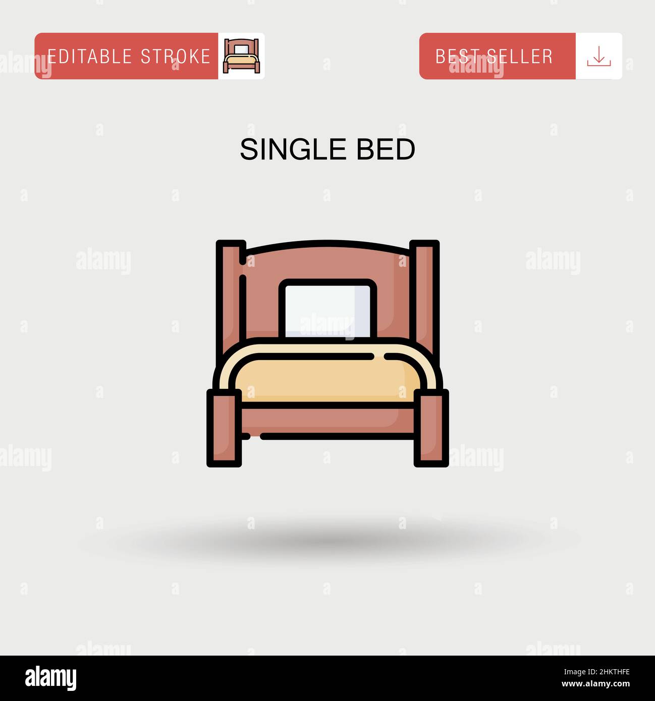 Bedroom wall bed cushions Stock Vector Images Alamy