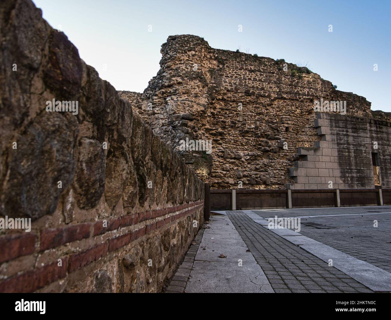Ramains of the antique ramparts of Talavera de la Reina. Stock Photo