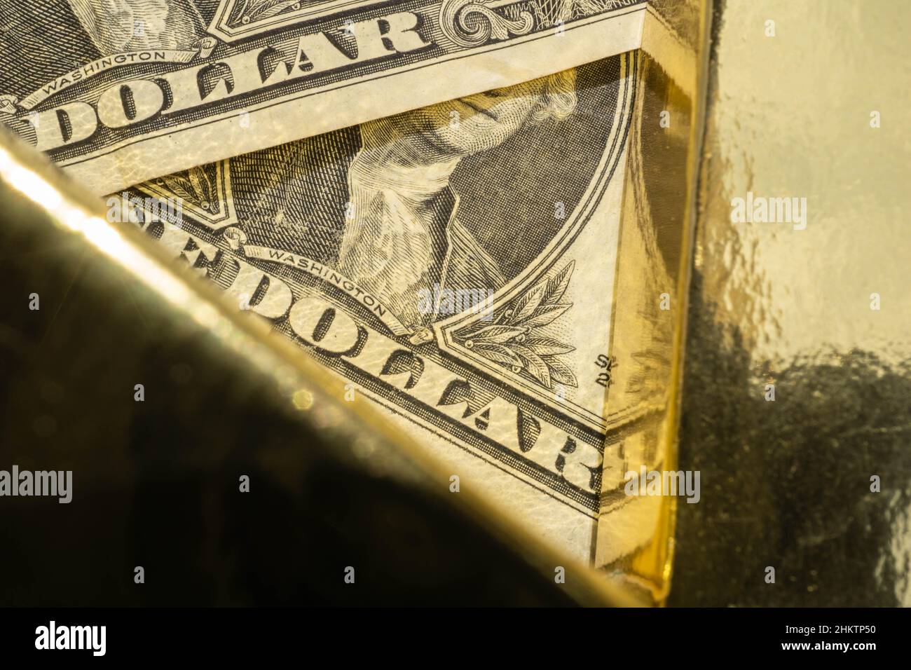 dollar gold investment global economy precious metal stock market XAU/USD Stock Photo