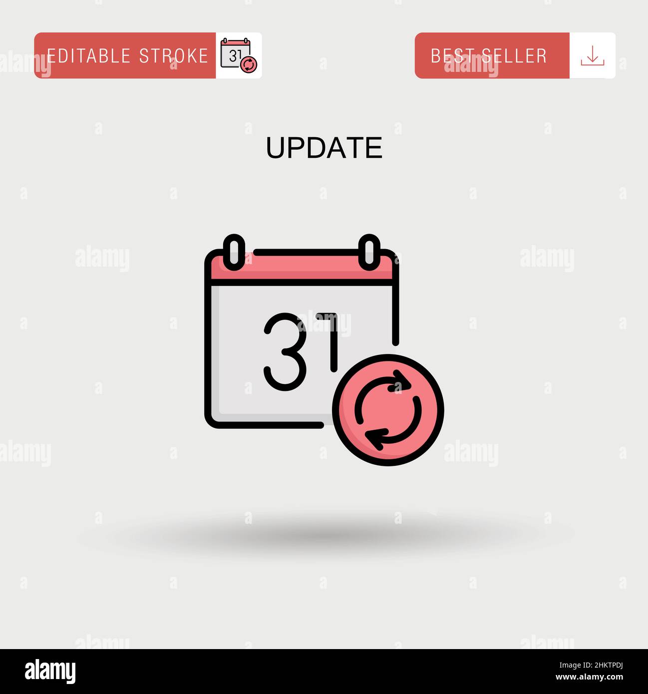 Update Simple vector icon. Stock Vector