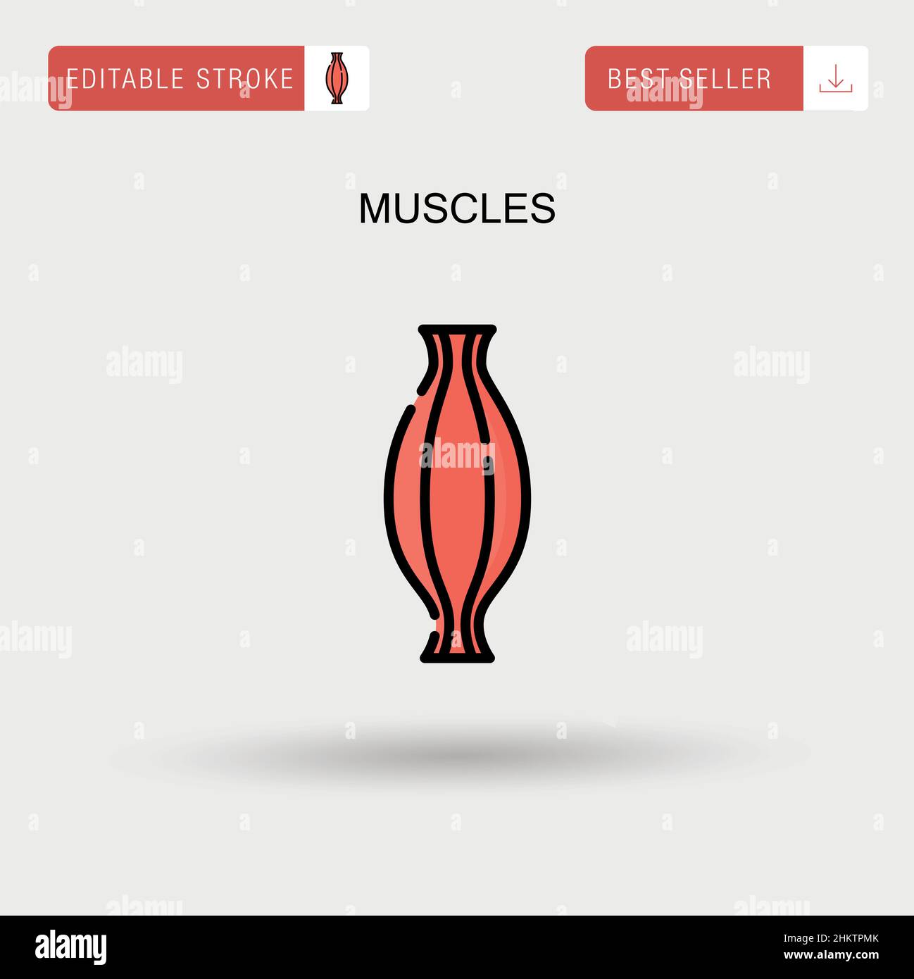Muscles Simple vector icon Stock Vector Image & Art - Alamy