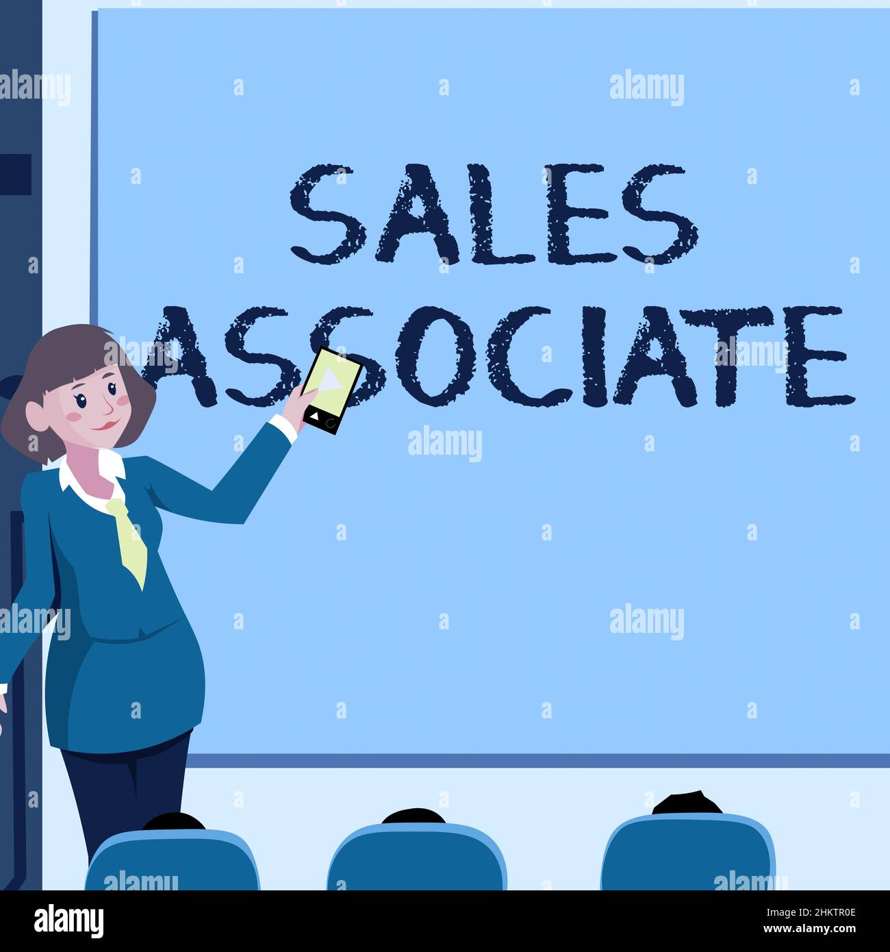 Conceptual caption Sales Associate Word Written on primary task is Conceptual caption Sales Associate Word Written on primary task is