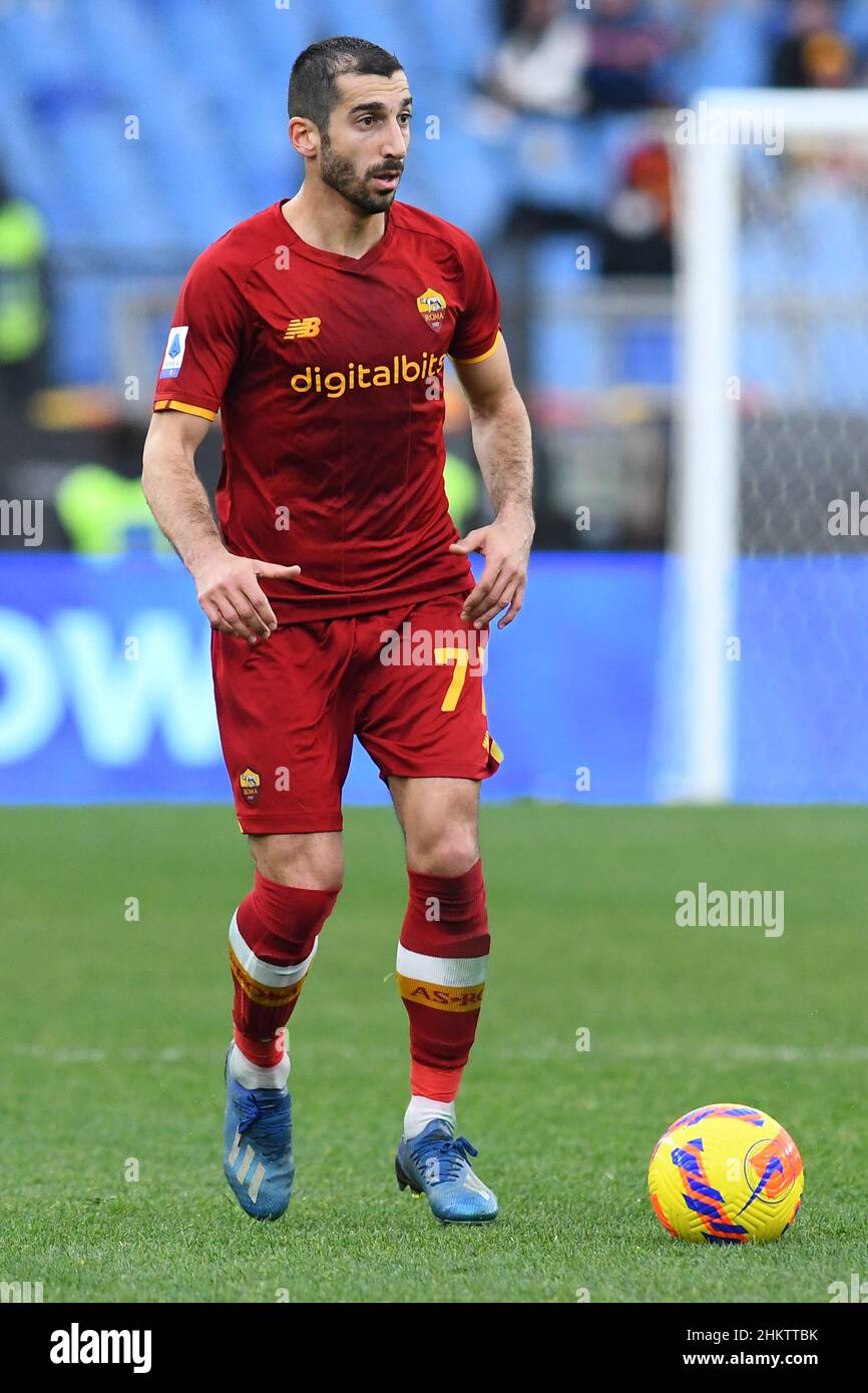 Henrikh Mkhitaryan of Roma after Cristiano Ronaldo scoring 1-1 goal during  the Italian championship Serie A football match between AS Roma and Juventu  Stock Photo - Alamy