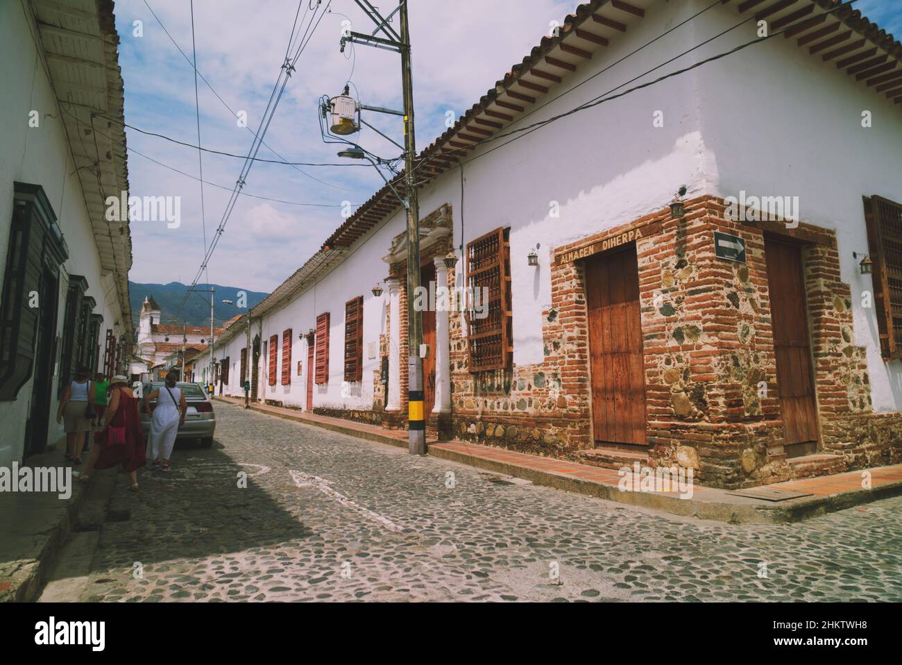 Old Colonial town Santa fe de Antioquia, Colombia Stock Photo