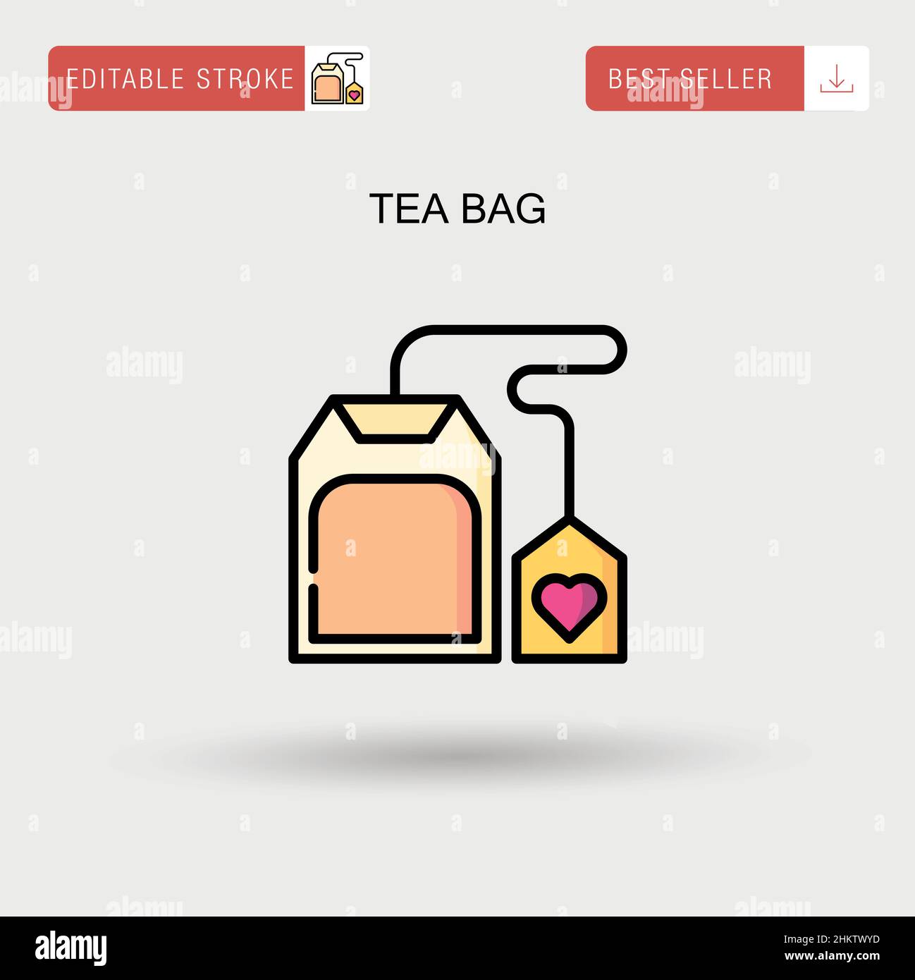 Tea bag Simple vector icon Stock Vector Image & Art Alamy