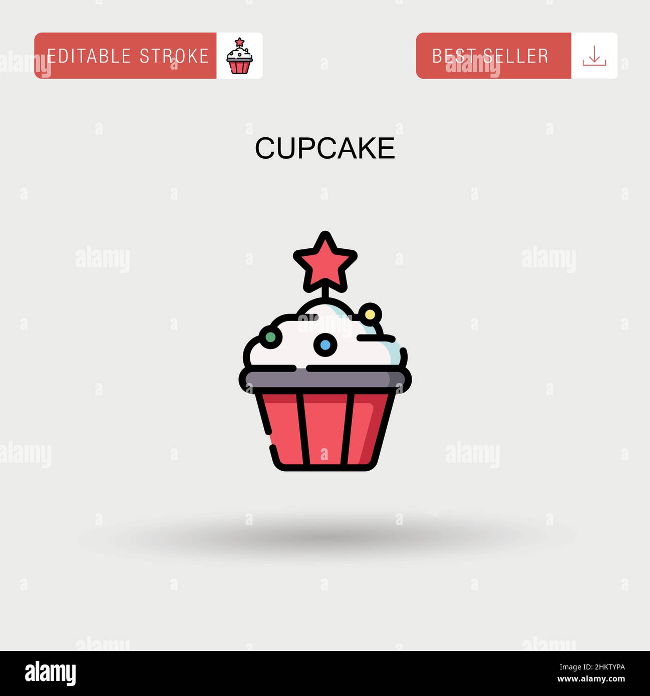 Homemade cupcakes buttercream frosting Stock Vector Images - Alamy