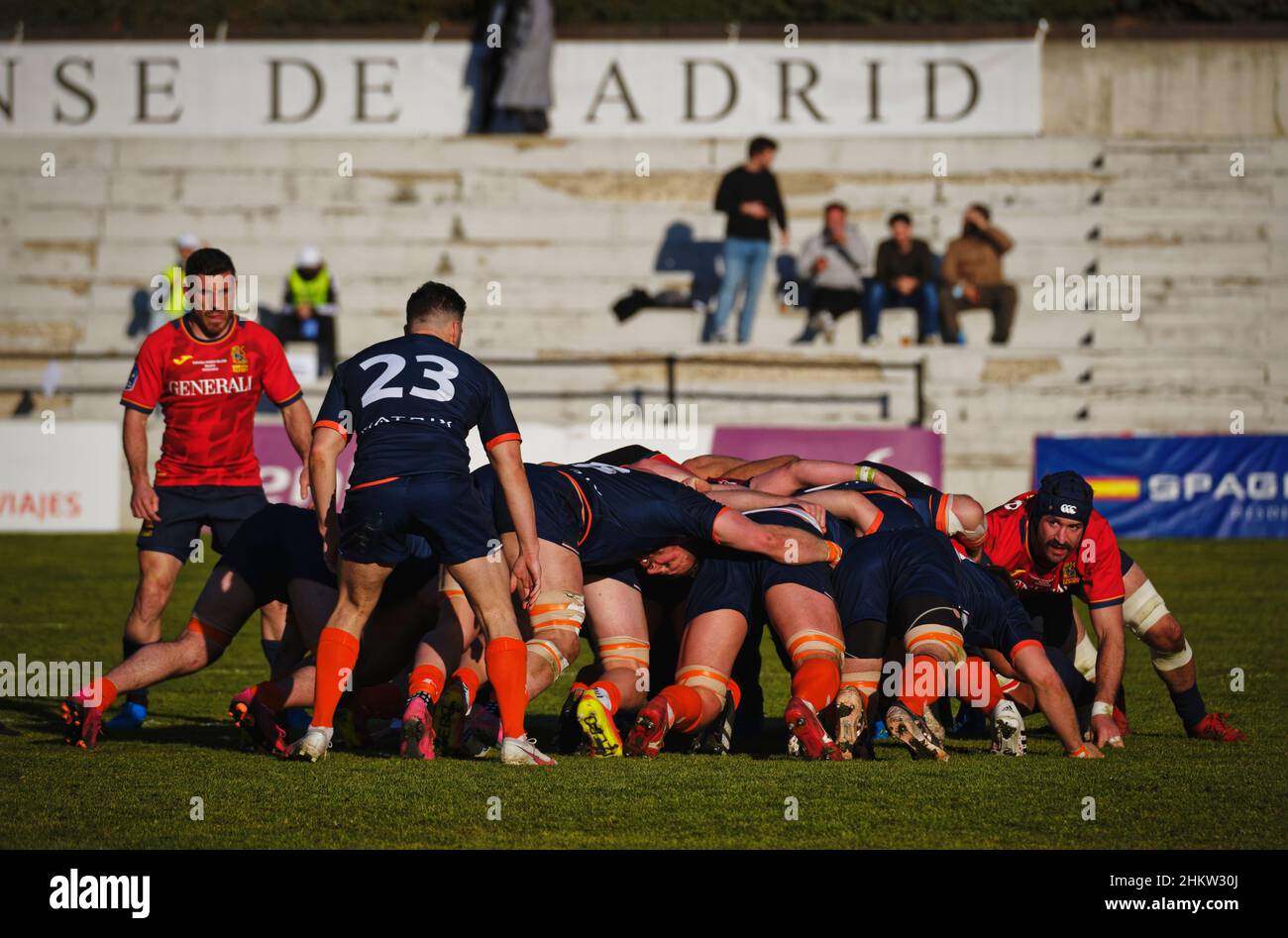 Rugby europe championship 2022 spain v netherlands hires stock