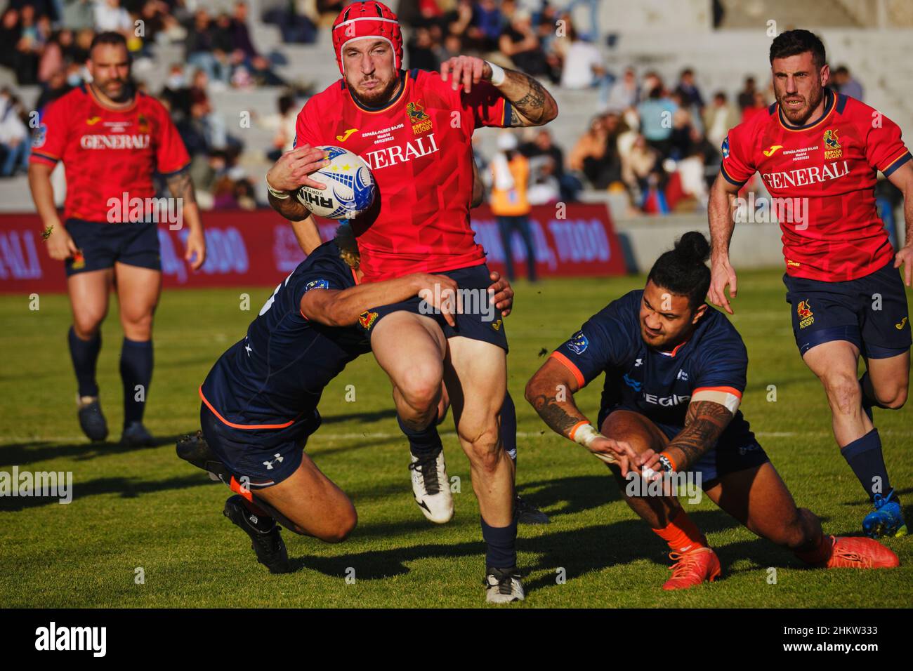 Rugby europe championship 2022 spain v netherlands hires stock