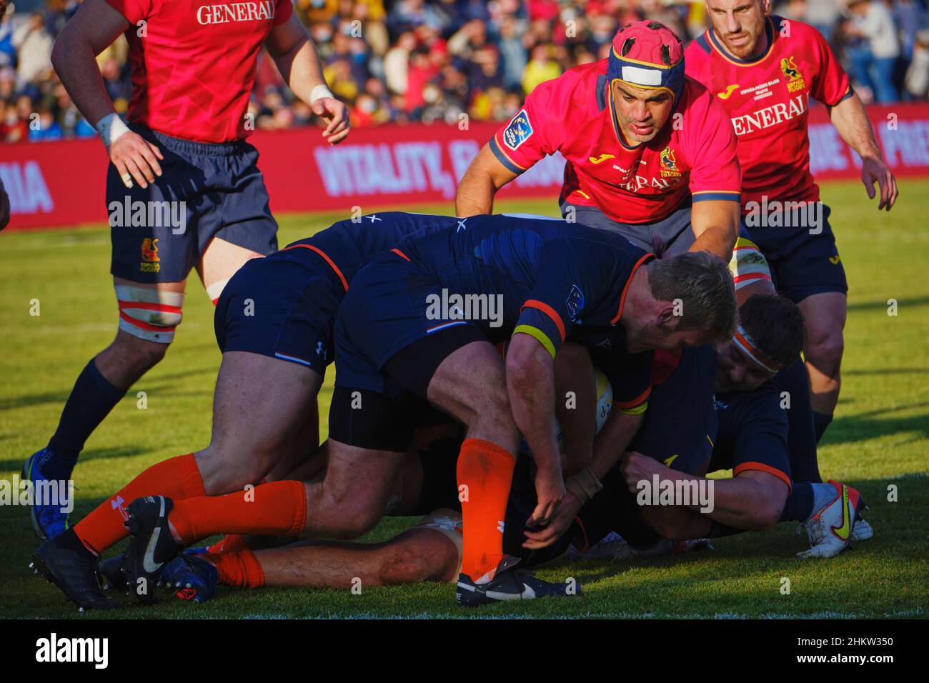 Rugby europe championship 2022 spain v netherlands hires stock
