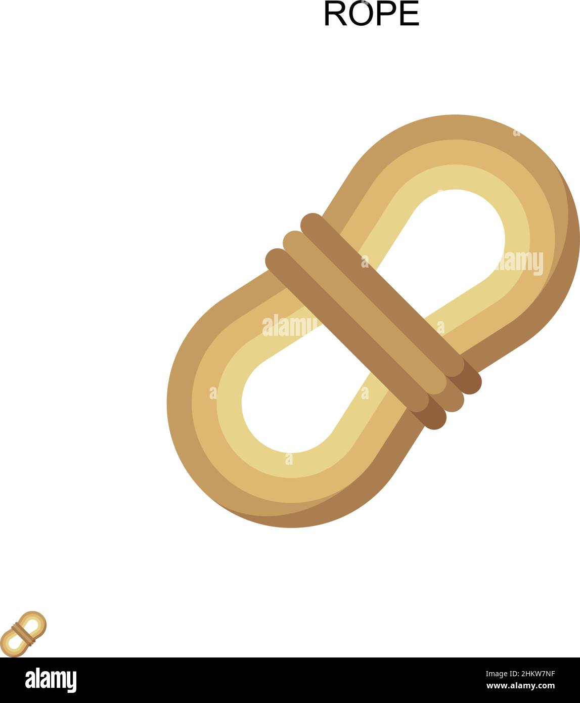 Rope Simple vector icon. Illustration symbol design template for web ...