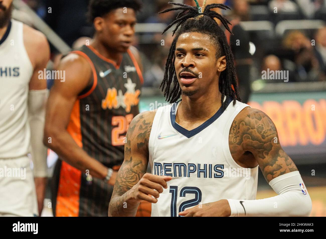 Orlando, Florida, USA, February 5, 2022,Memphis Grizzlies Point Guard ...