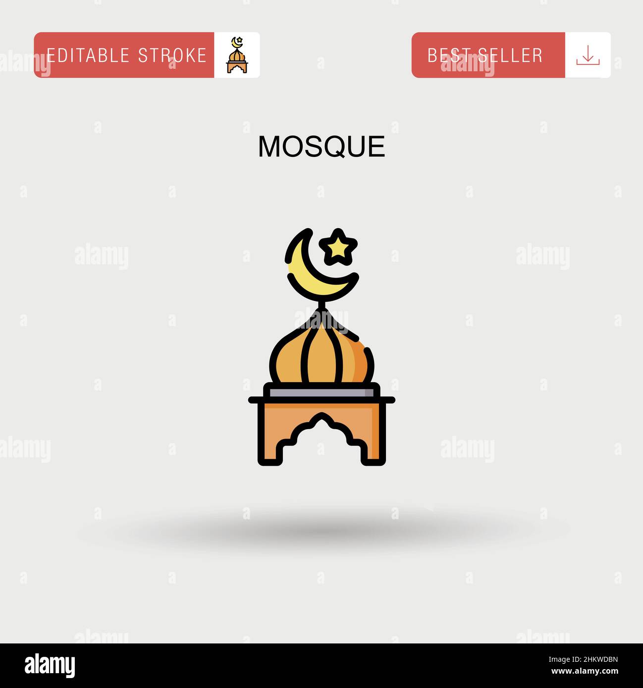 Mosque Simple vector icon Stock Vector Image & Art - Alamy