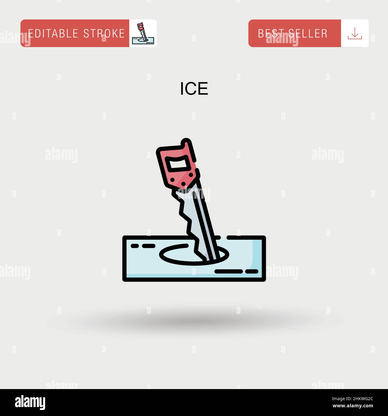Ice Simple vector icon Stock Vector Image & Art - Alamy