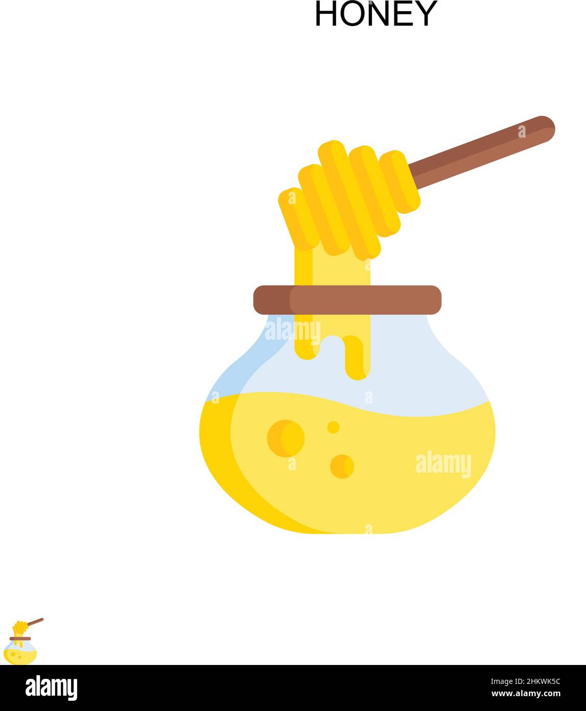 Wooden honey pot dipper template hi-res stock photography and images ...
