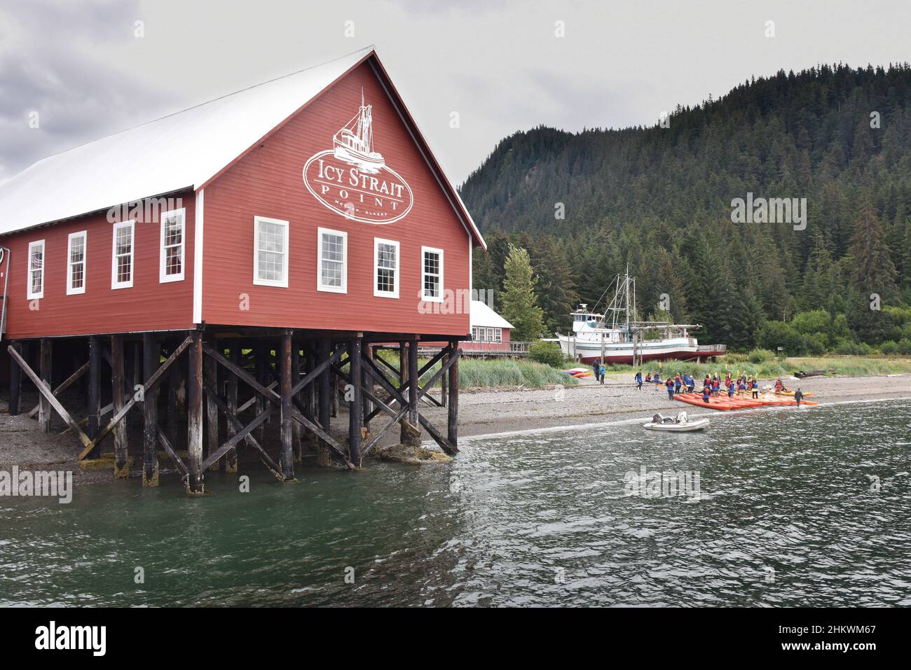 Alaska cruise Inside Passage to Ketchikan Stock Photo