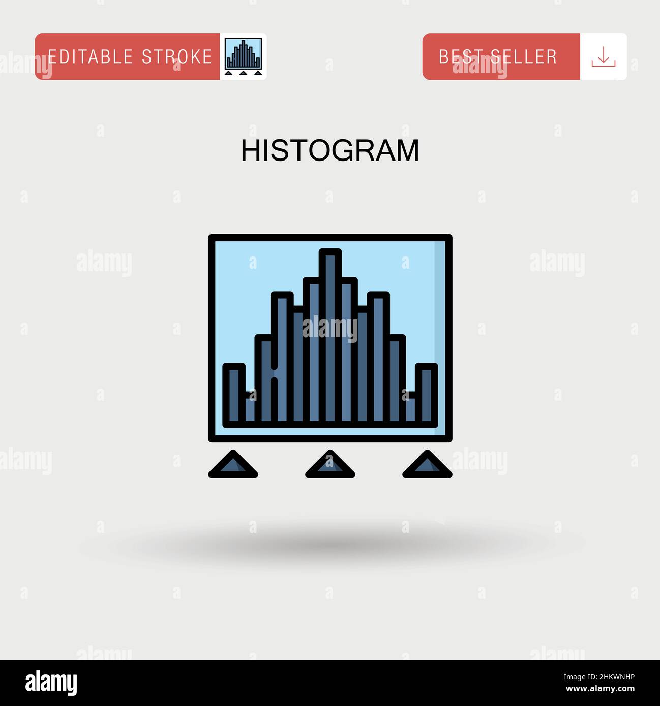 Histogram icon sign symbol on hi-res stock photography and images - Alamy