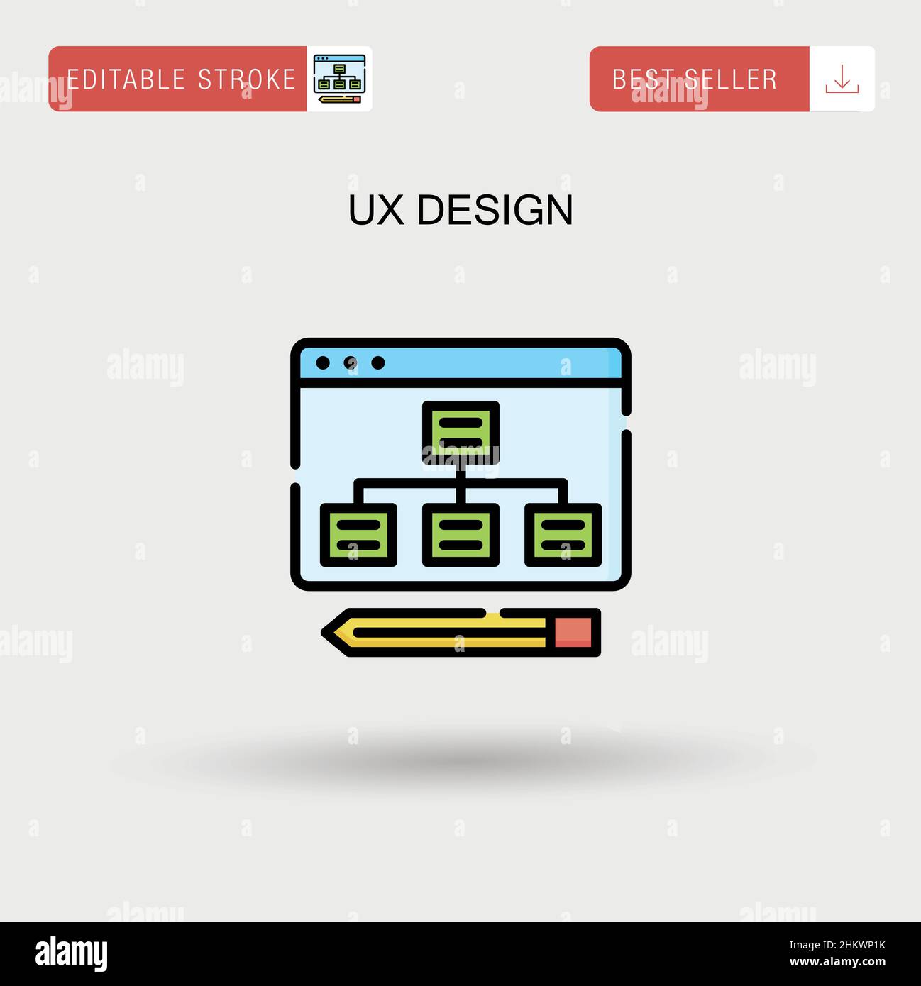 Ux design Simple vector icon Stock Vector Image & Art - Alamy