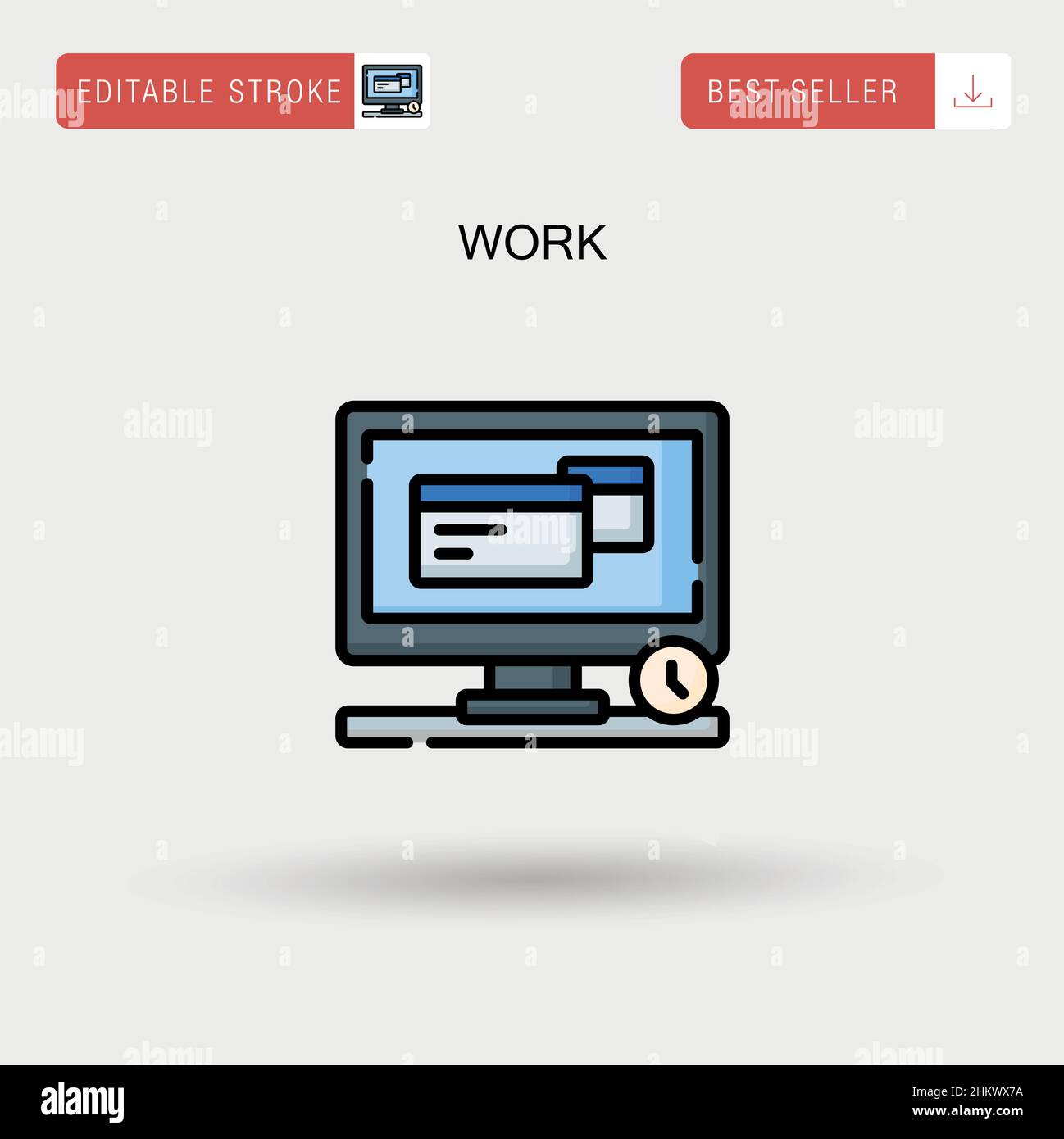 Work Simple vector icon Stock Vector Image & Art - Alamy