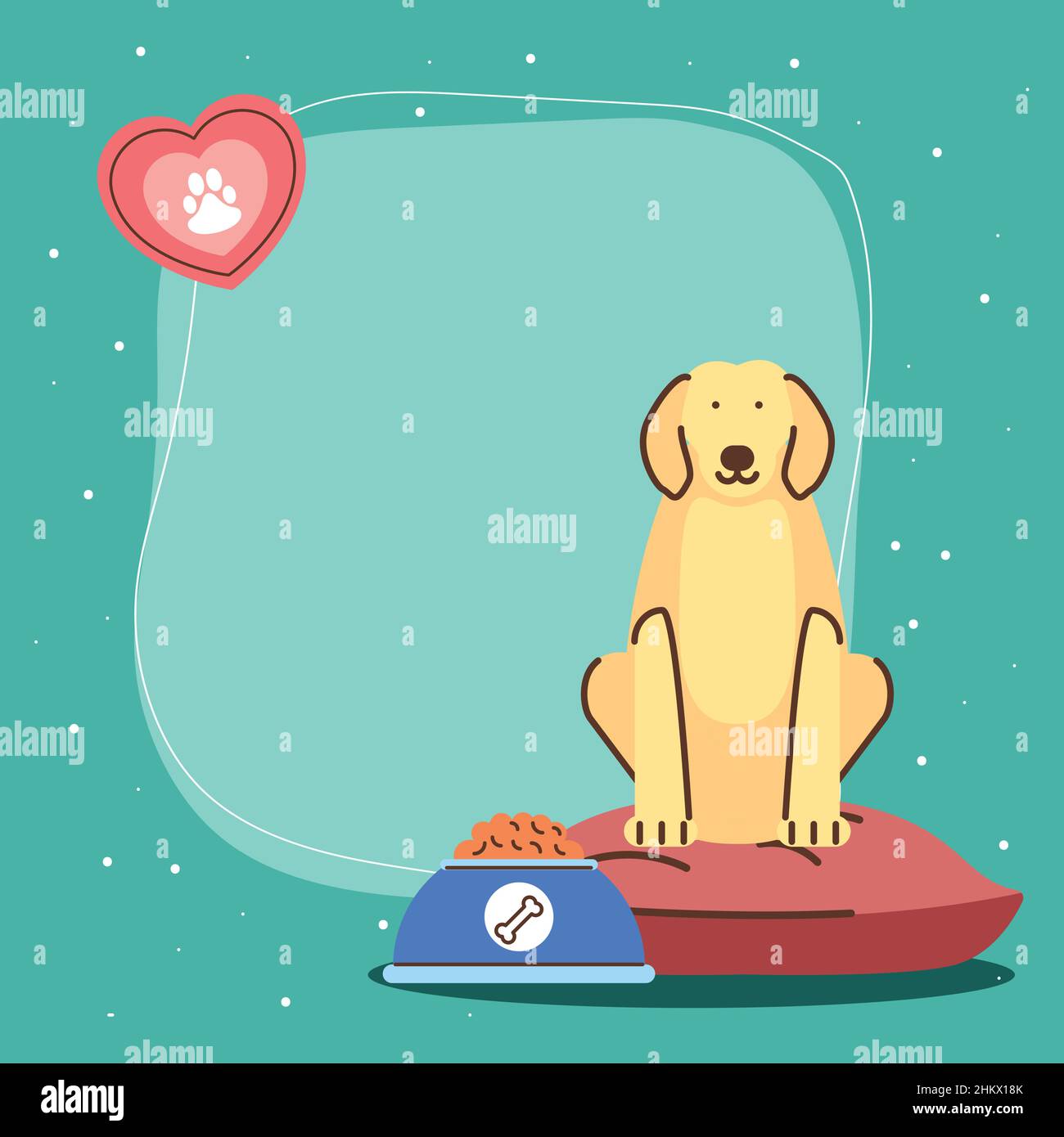 pets-dog-card-stock-vector-image-art-alamy