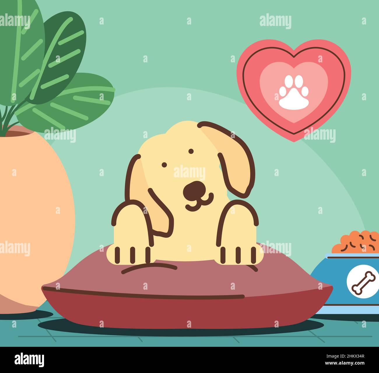 cute dog pet Stock Vector Image & Art - Alamy