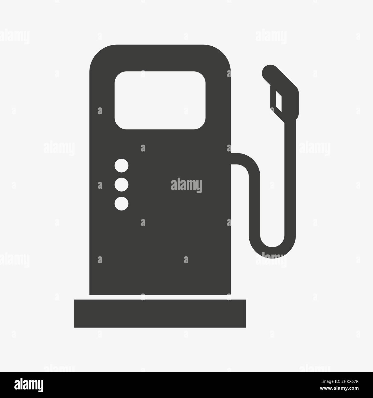Gas station vector icon on white background Stock Vector Image & Art ...