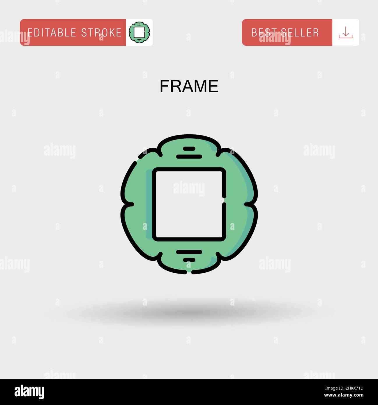 Frame Simple vector icon Stock Vector Image & Art - Alamy