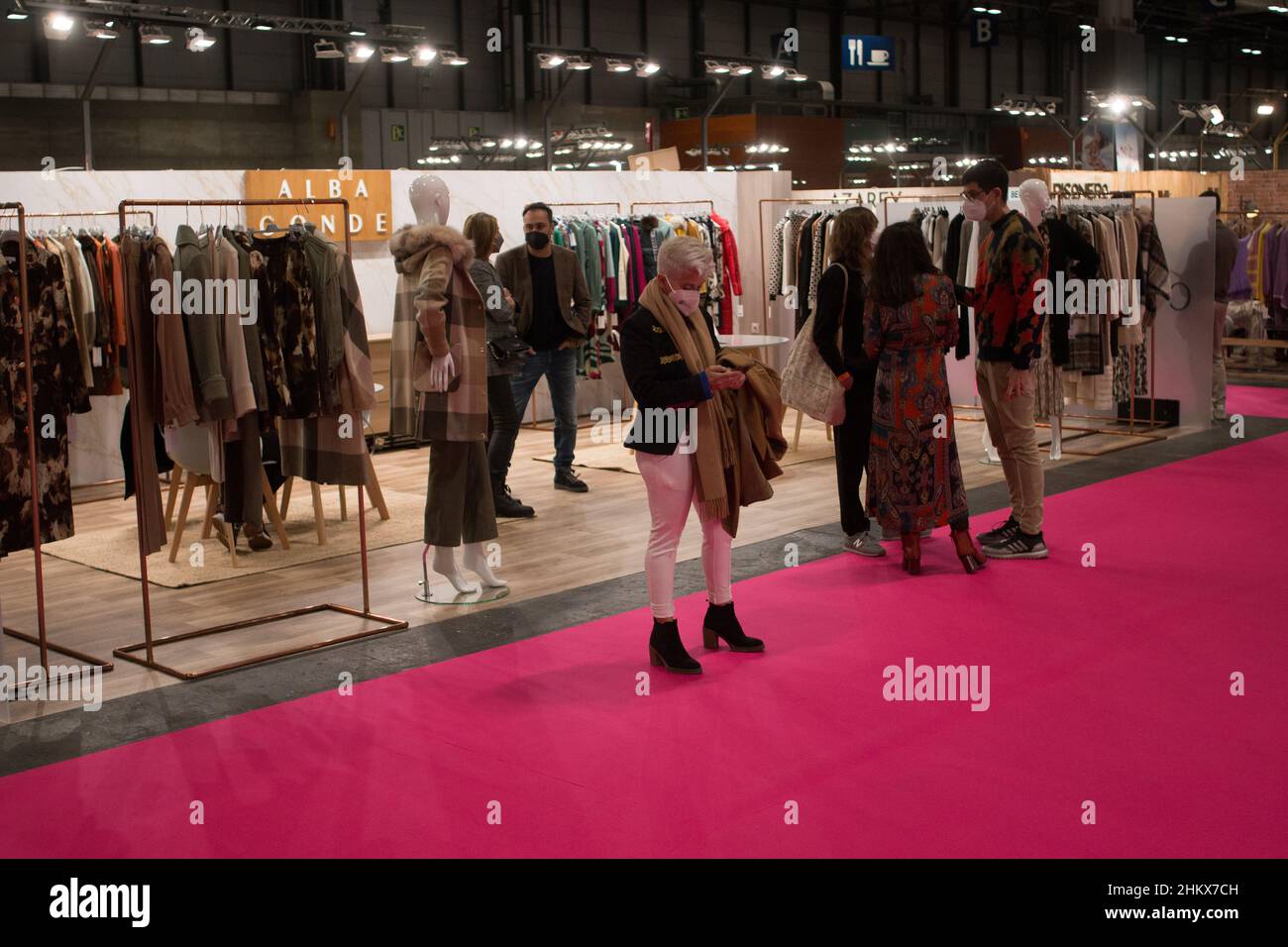 Madrid Madrid Spain 4th Feb 22 A Fashion Stand The Professional Fashion Event Of Madrid Comes Again In February 22 Teens Of Stands And A Catwalk Congregates Thousands People One More Time Credit