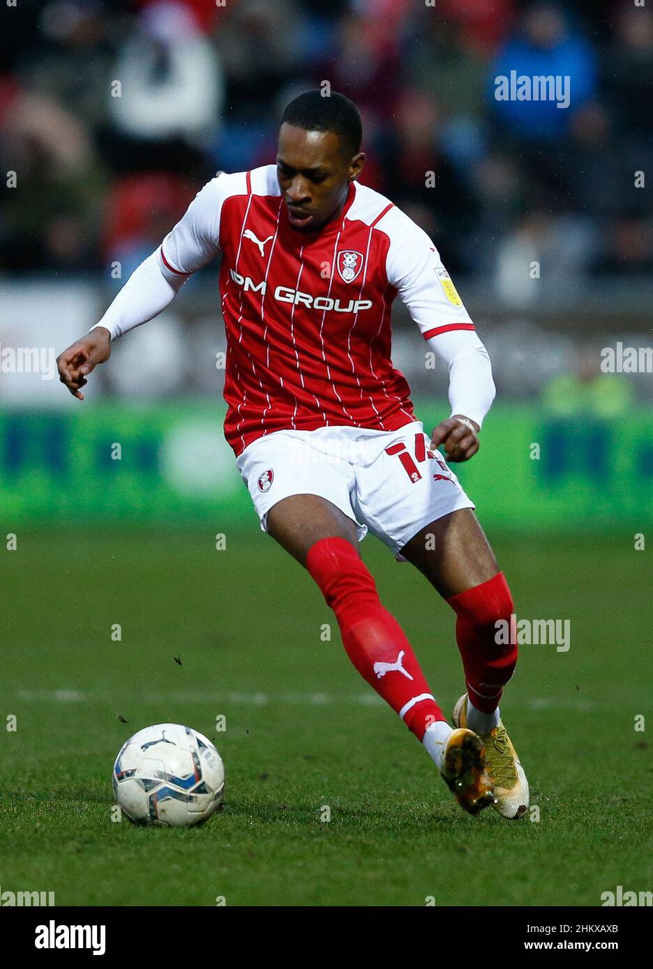 Rotherham United's Mickel Miller in action during the Sky Bet League One match at AESSEAL New York Stadium, Rotherham. Picture date: Saturday February 5, 2022. Stock Photo