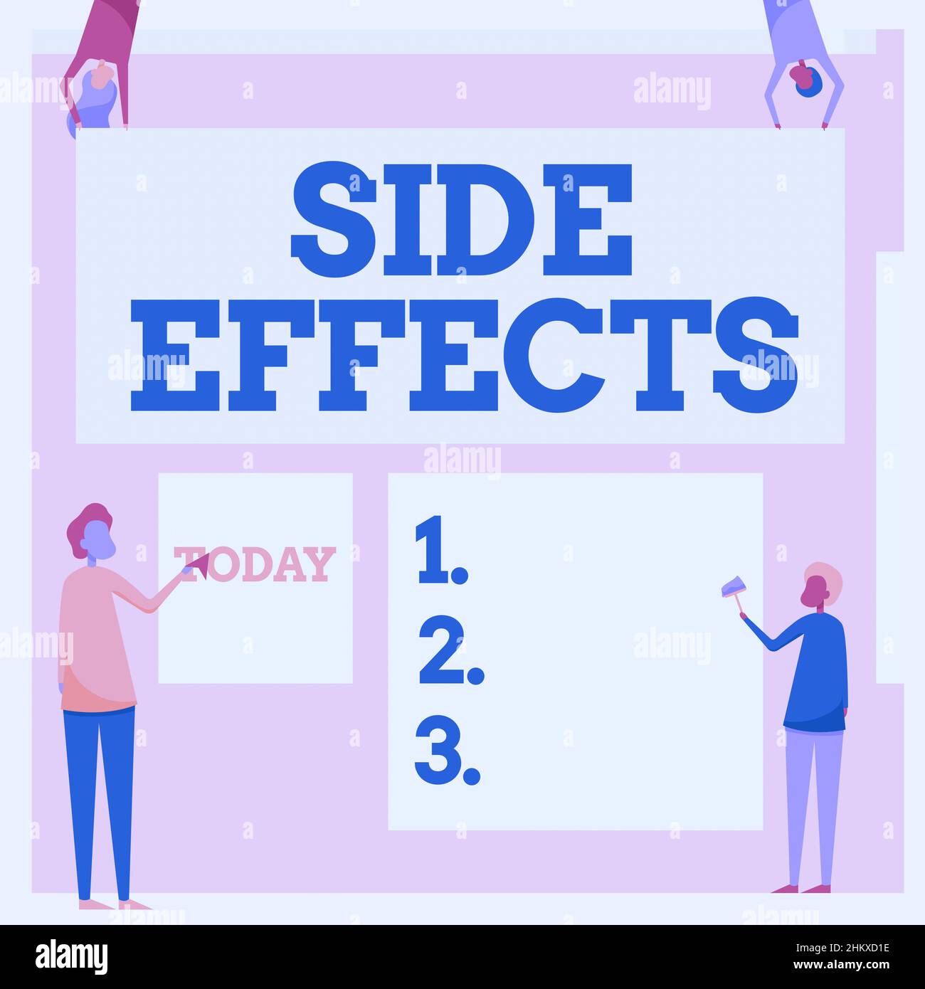 Conceptual display Side Effects. Business idea An unintended negative ...