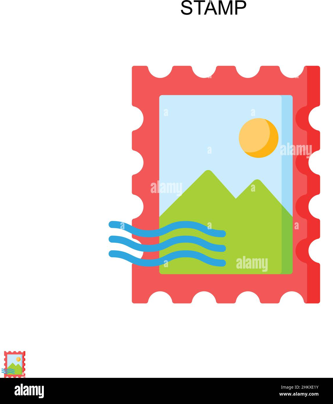 Empty stamp label icon vector hi-res stock photography and images - Alamy