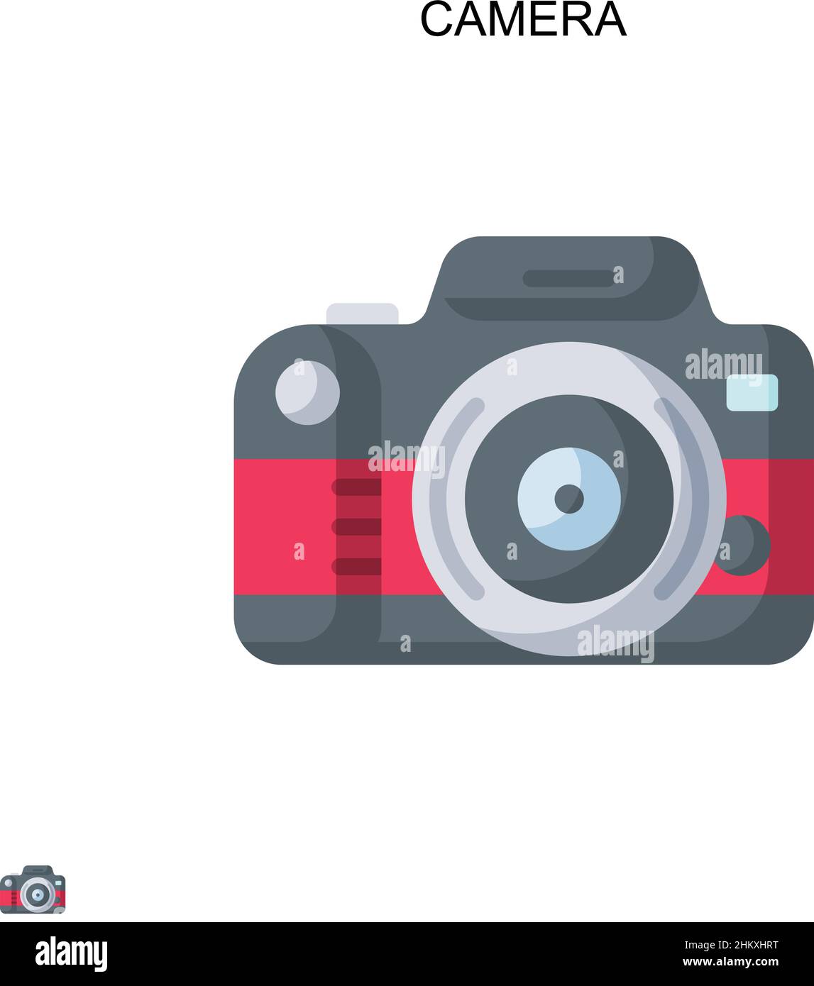 Camera Simple vector icon. Illustration symbol design template for web ...