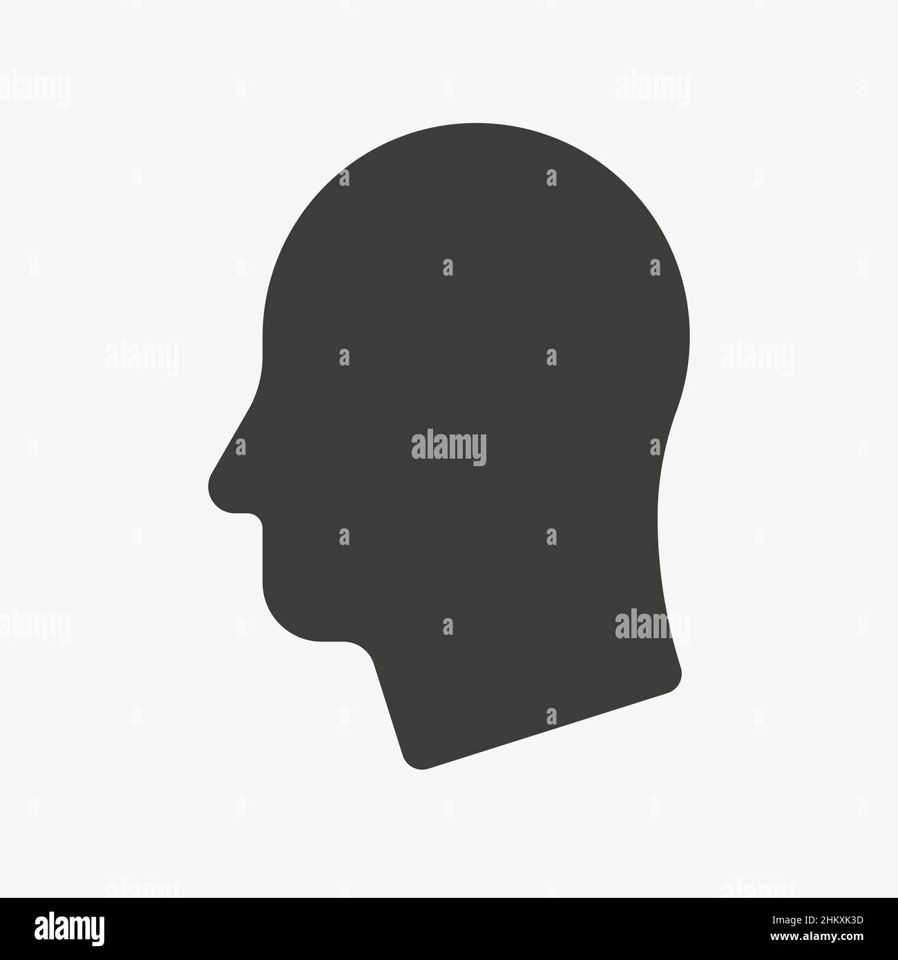 Head boy male outline vector hi-res stock photography and images - Alamy