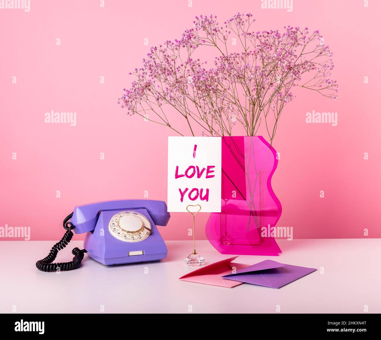 Love phone gift hi-res stock photography and images - Alamy