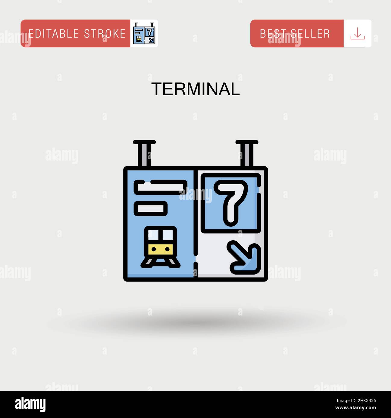 Terminal Simple vector icon Stock Vector Image & Art - Alamy