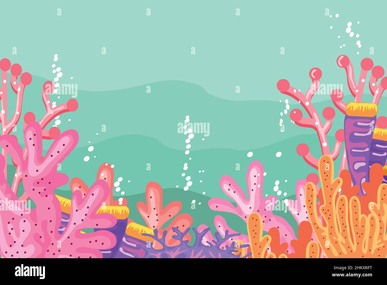 underwater coral and reef Stock Vector Image & Art - Alamy