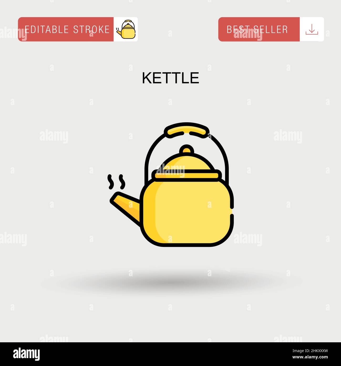 Kettle Simple vector icon Stock Vector Image & Art - Alamy