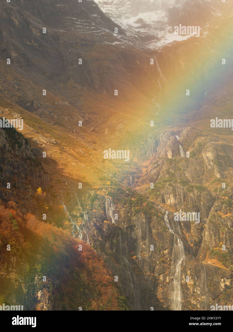 Valle de Pineta Stock Photo - Alamy