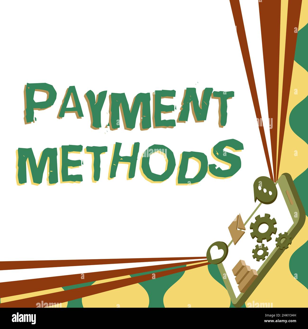 Text showing inspiration Payment Methods. Word for trade of value from one  party to another for the merchandise Mobile Drawing Sharing Positive Stock  Photo - Alamy
