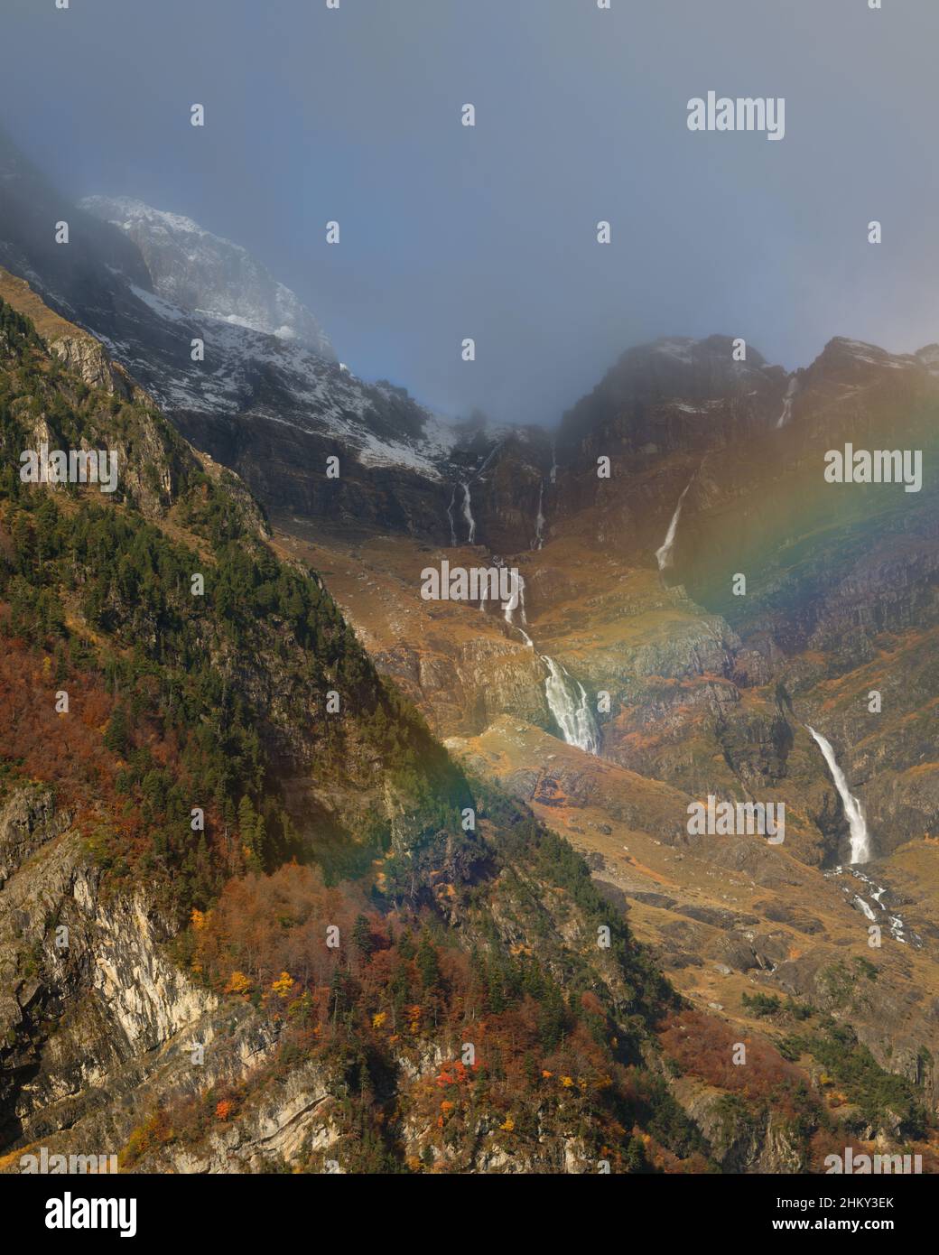 Valle de Pineta Stock Photo - Alamy