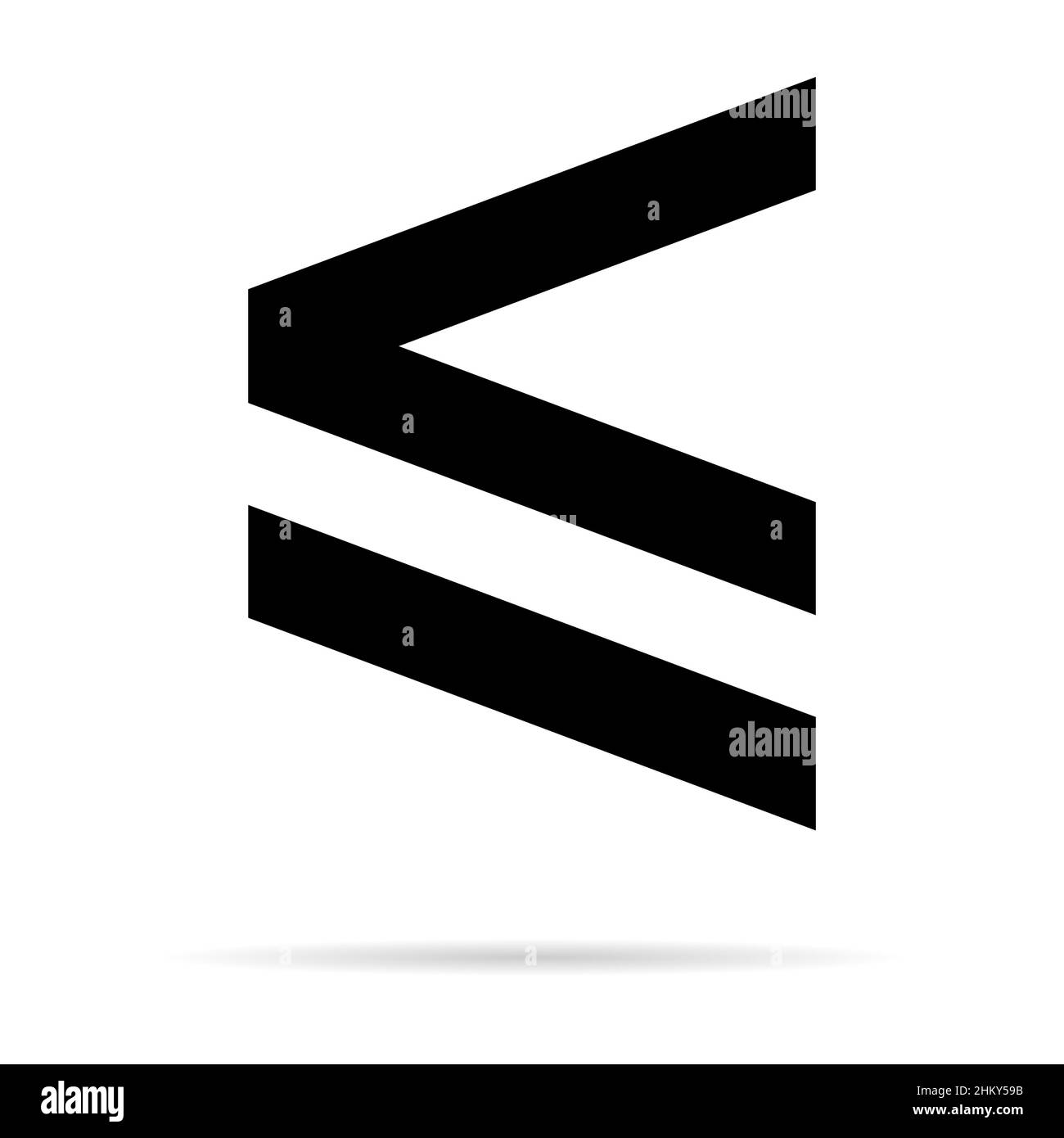 Less than or equal to mathematics symbol, education maths icon, web ...