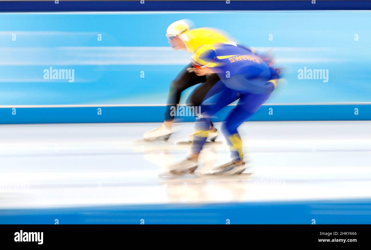 2022 Beijing Olympics - Speed Skating - Men's 5000m - National Speed  Skating Oval, Beijing, China - February 6, 2022.